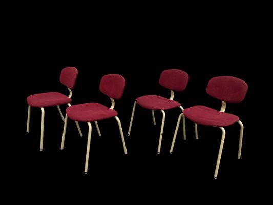 Side Chairs by Pierre Paulin for Strafor, 1980s, Set of 4-AVC-2041727