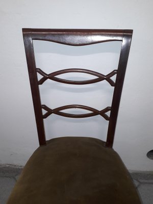 Side Chairs in Walnut, 1960s, Set of 6-AKA-1344182