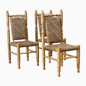 Side or Dining Chairs by Adrien Audoux & Frida Minet, 1970s, Set of 3-XLH-1791986