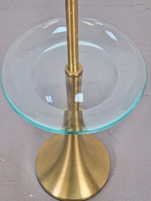 Side Table in Brass and Glass from Fontana Arte, Italy, 1960s-AXJ-1794314