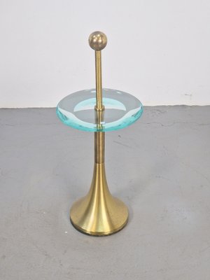 Side Table in Brass and Glass from Fontana Arte, Italy, 1960s-AXJ-1794314