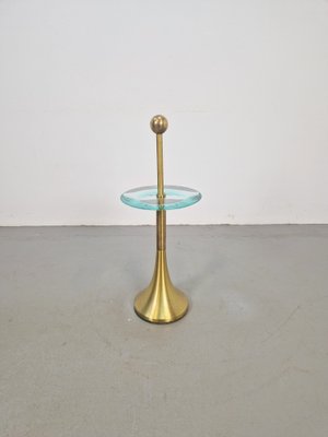 Side Table in Brass and Glass from Fontana Arte, Italy, 1960s-AXJ-1794314