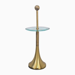 Side Table in Brass and Glass from Fontana Arte, Italy, 1960s-AXJ-1794314