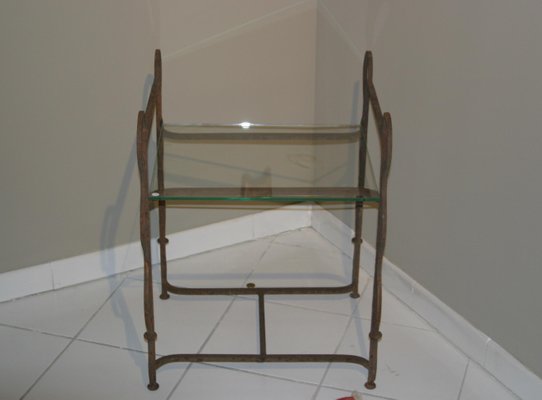 Side Table in Iron and Glass-TEP-1234676