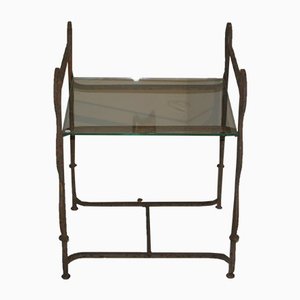 Side Table in Iron and Glass-TEP-1234678