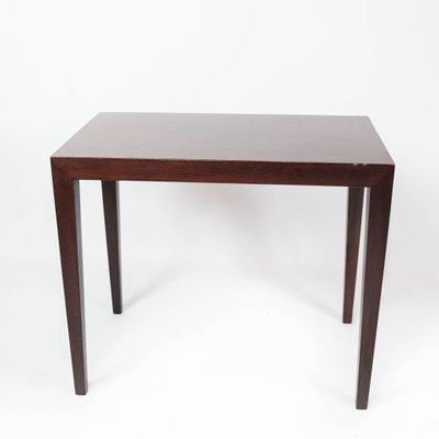 Side Table in Mahogany by Severin Hansen for Haslev Furniture, 1960s-UY-1005707