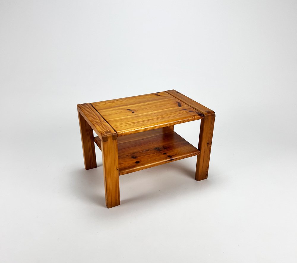 Side Table in Pine from Maison Regain, 1970