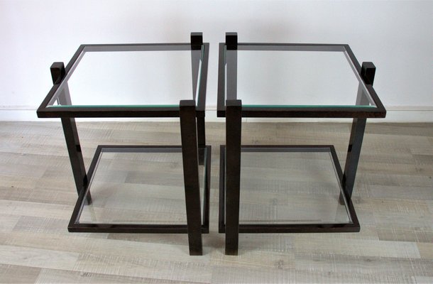 Side Table in the Style of Karoly Lingel, 1920s, Set of 2-CBP-1382736