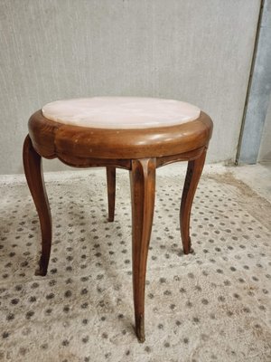 Side Table Plant Table with Marble, 1890s-IFQ-1794778