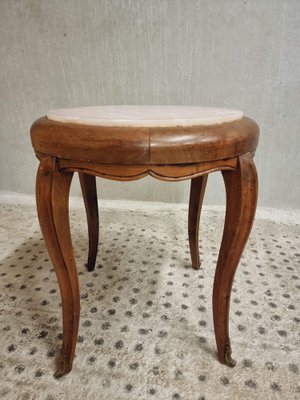 Side Table Plant Table with Marble, 1890s-IFQ-1794778