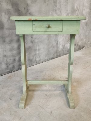 Side Table Wall Table in Mint Green, 1920s-IFQ-2028205