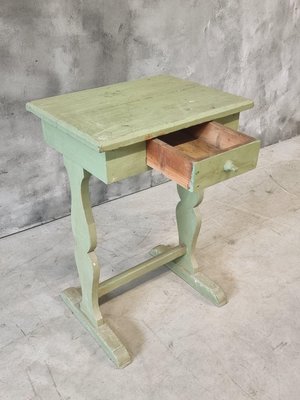 Side Table Wall Table in Mint Green, 1920s-IFQ-2028205