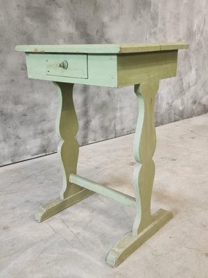 Side Table Wall Table in Mint Green, 1920s-IFQ-2028205