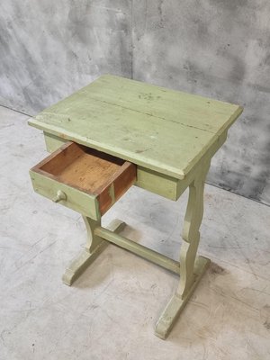 Side Table Wall Table in Mint Green, 1920s-IFQ-2028205