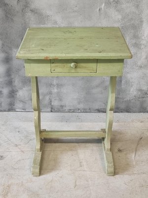 Side Table Wall Table in Mint Green, 1920s-IFQ-2028205