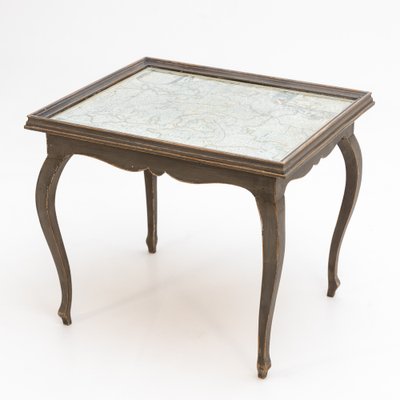 Side Table with Bavarian Map Top, 18th Century-VEI-1748815