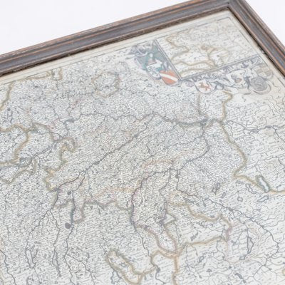 Side Table with Bavarian Map Top, 18th Century-VEI-1748815