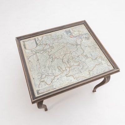 Side Table with Bavarian Map Top, 18th Century-VEI-1748815