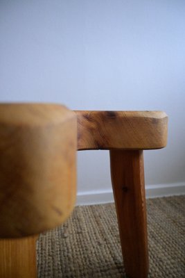 Side Table with Chunky Legs by Stig Sandqvist for Vemdalia, Sweden, 1960s-DAL-1799529