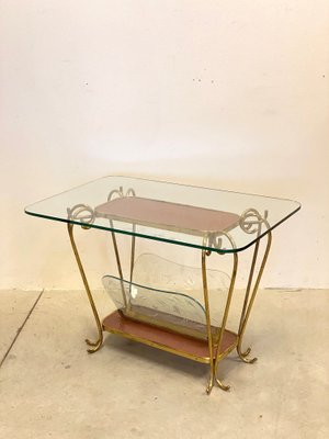 Side Table with Magazine Rack, 1950s-NPC-872561