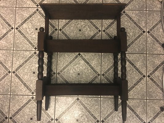 Side Table with Magazine Shelf, 1950s-WQQ-859490