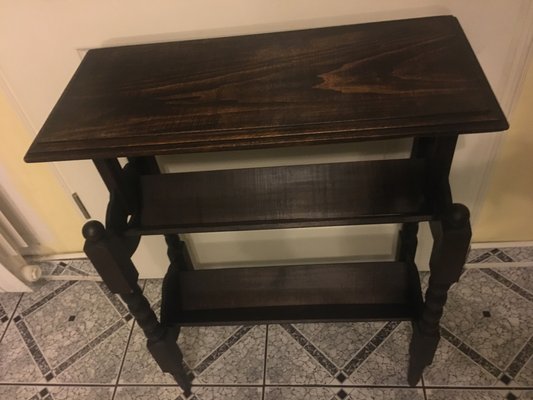 Side Table with Magazine Shelf, 1950s-WQQ-859490