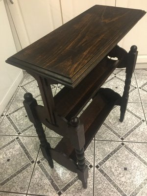 Side Table with Magazine Shelf, 1950s-WQQ-859490