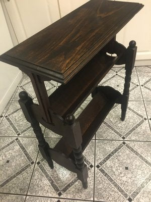 Side Table with Magazine Shelf, 1950s-WQQ-859490