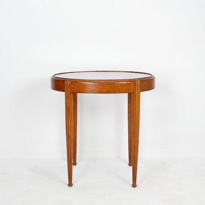 Side Table with Oval Glass Top-NYF-2019004