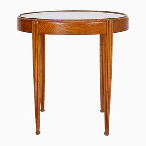 Side Table with Oval Glass Top-NYF-2019004