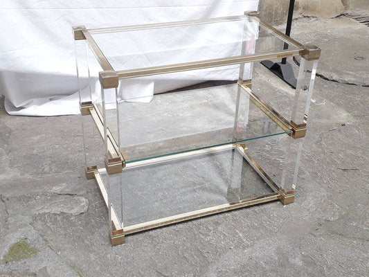 Side Table with Shelving from Pierre Vandel, Paris, 1970s-AKA-962438