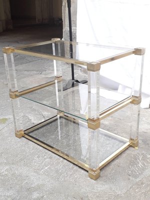 Side Table with Shelving from Pierre Vandel, Paris, 1970s-AKA-962438