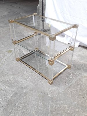 Side Table with Shelving from Pierre Vandel, Paris, 1970s-AKA-962438