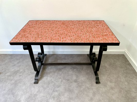 Side Table with Tiled Top, 1970s-ZFK-2041358