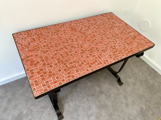 Side Table with Tiled Top, 1970s-ZFK-2041358