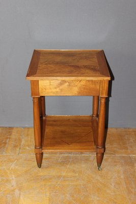 Side Table with Two Walnut Trays, 19th Century-BCR-1436047