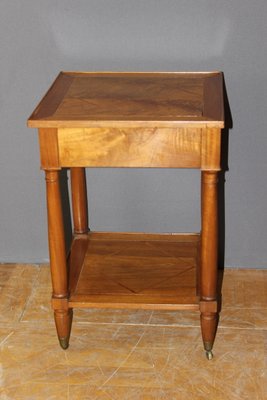 Side Table with Two Walnut Trays, 19th Century-BCR-1436047