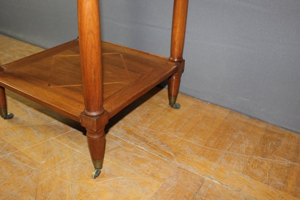 Side Table with Two Walnut Trays, 19th Century-BCR-1436047