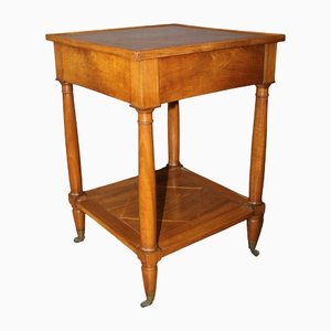 Side Table with Two Walnut Trays, 19th Century-BCR-1436047