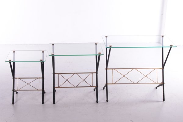 Side Tables by Angelo Ostuni, Italy, 1950s, Set of 3-EZZ-1078377