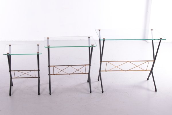 Side Tables by Angelo Ostuni, Italy, 1950s, Set of 3-EZZ-1078377