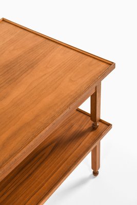 Side Tables in Mahogany, Walnut and Brass attributed to Josef Frank, 1950s, Set of 2-SC-2022129