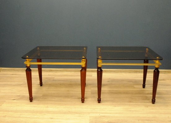 Side Tables with Glass Tops from Spiegel Parsol, Germany, 1970s, Set of 2-KDW-1806050