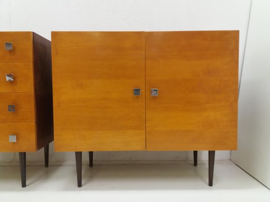 Sideboard and Chest of Drawers by František Mezulánik, 1960s, Set of 2-TZ-899264