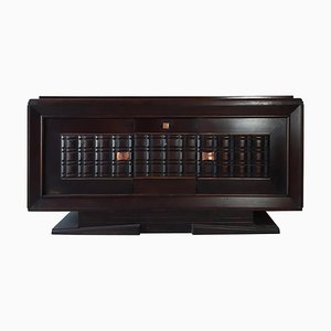 Sideboard attributed to Charles Dudouyt in Dark Oak, 1940s-TDA-1376459