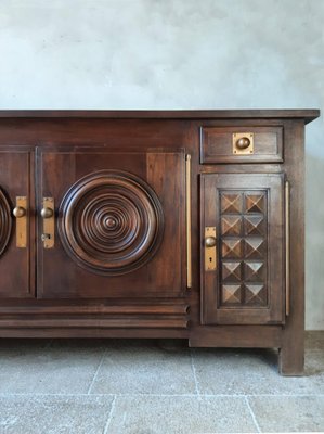 Sideboard attributed to Charles Dudouyt in Oak, 1940s-1950s-TDA-1376461