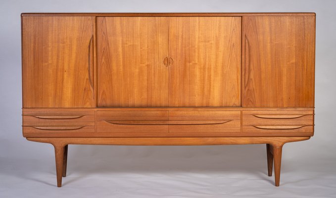 Sideboard Highboard No. 14 by Johannes Andersen for Uldum Møbelfabrik, Denmark, 1960s-ZGQ-1734439