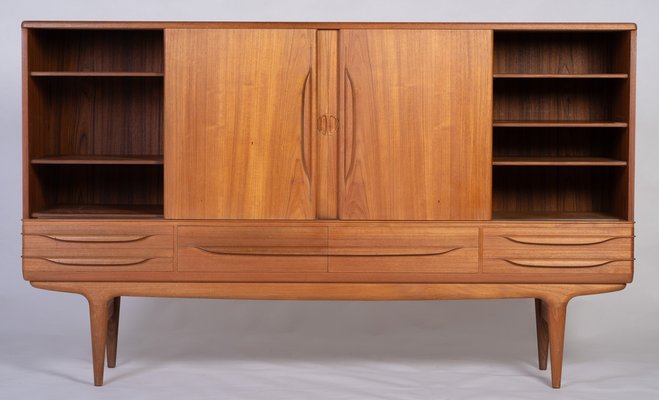 Sideboard Highboard No. 14 by Johannes Andersen for Uldum Møbelfabrik, Denmark, 1960s-ZGQ-1734439