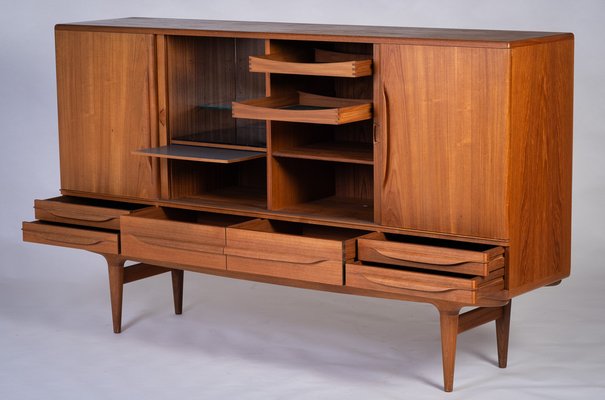 Sideboard Highboard No. 14 by Johannes Andersen for Uldum Møbelfabrik, Denmark, 1960s-ZGQ-1734439