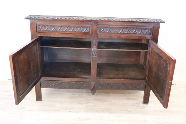 Sideboard in Carved Beech, Early 20th Century-DCO-2020587